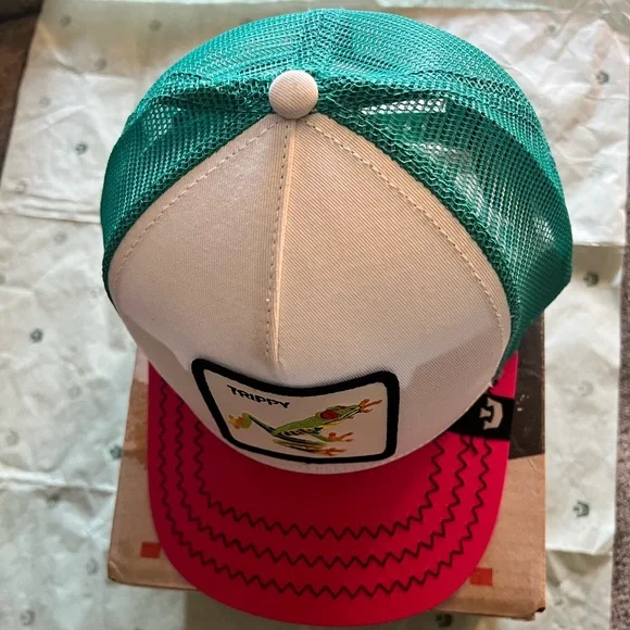 Goorin Bros Trucker Hat TIED TRIPPY FROG Drop NEW WITH TAG LIMITED EDITI… - Picture 7 of 8